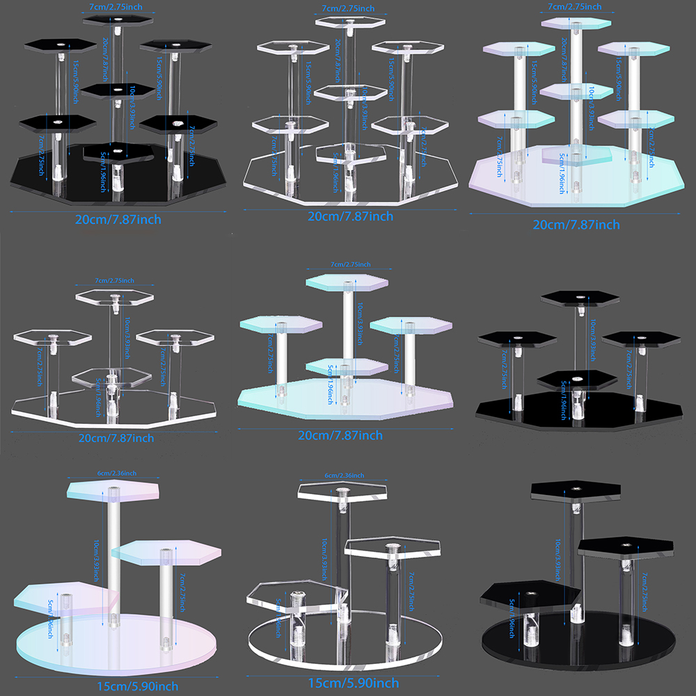 Pop Display Shelf - Gelaagde acryl displaystandaard voor actiefiguren Display