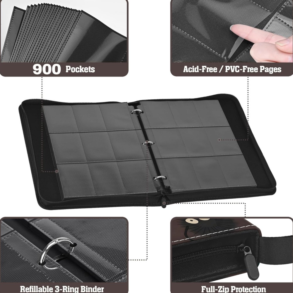 Kaartenmap met 9 vakken, dubbe - Trading Card Binder recensie en prijs