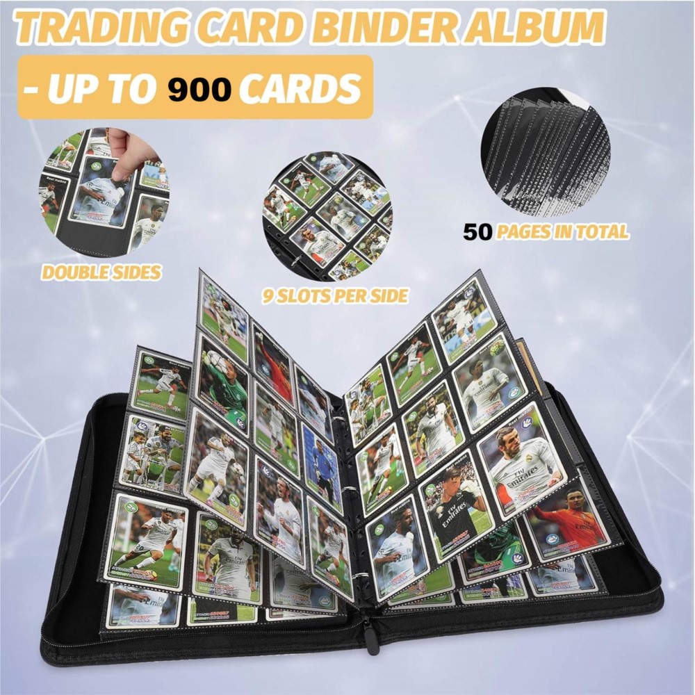Kaartenmap met 9 vakken, dubbe - Trading Card Binder recensie en prijs
